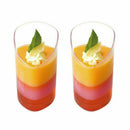 20X 80ml Mini Dessert Cups Clear Slanted Appetizer Cup Jelly Pudding Mousse Cup