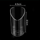 20X 80ml Mini Dessert Cups Clear Slanted Appetizer Cup Jelly Pudding Mousse Cup