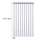 5pcs Swizzle Sticks - Stainless Steel Mixing Cocktail Coffee Stirrers Wine  gweg