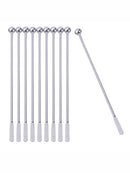 5pcs Swizzle Sticks - Stainless Steel Mixing Cocktail Coffee Stirrers Wine  gweg