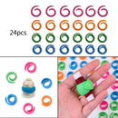 24 Pieces Peels Thread Spool Huggers to Prevent Thread Unwinding and Keep