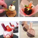 100pcs Jam Droppers Straw Cake Disposable Injector Cupcake Dessert Baking Tool