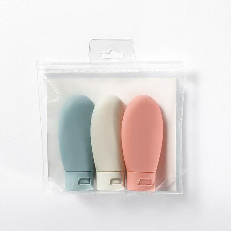 3pcs/set Travel Bottle Kit Portable Essence Shampoo Gel Bottles Container k j