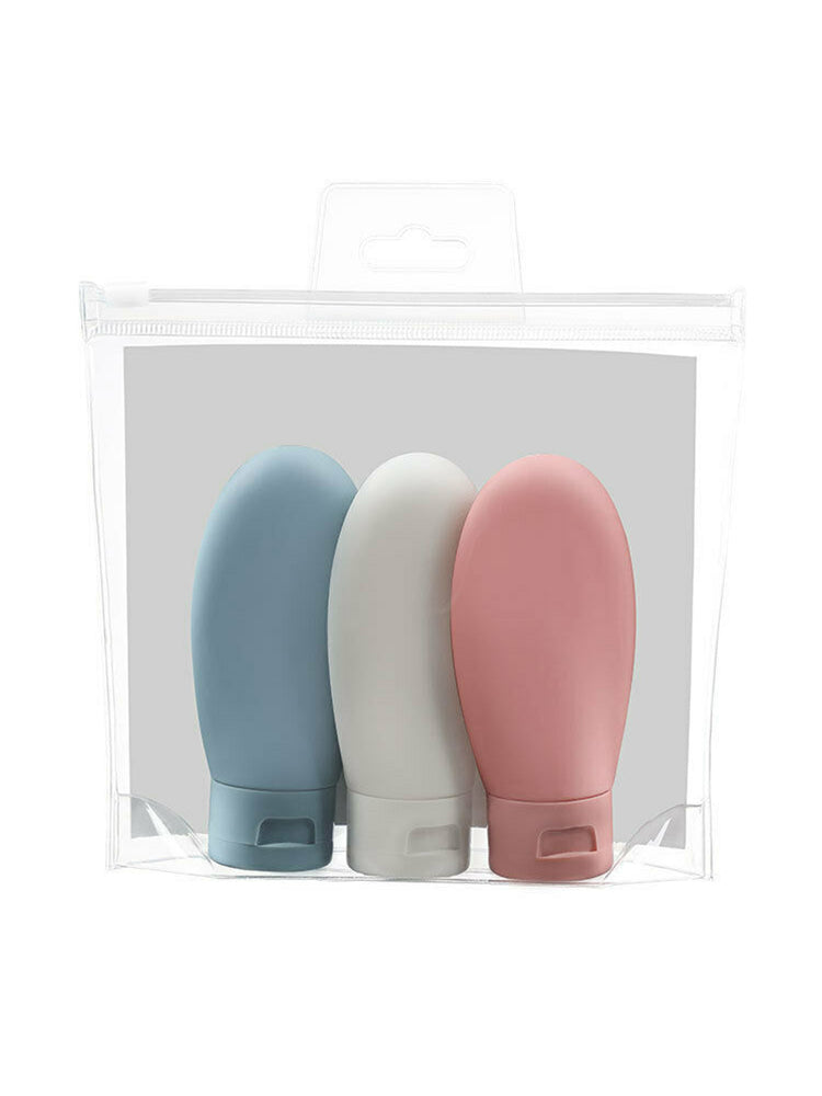 3pcs/set Travel Bottle Kit Portable Essence Shampoo Gel Bottles Container k j