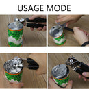 Heavy Duty Manual Tin Can Opener Safe Cut Lid Smooth Edge Side Stainless Steel