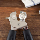 Heavy Duty Manual Tin Can Opener Safe Cut Lid Smooth Edge Side Stainless Steel