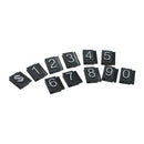 192 Cubes & 16 Bases White on Black Adjustable Sale Price Display Tag Label
