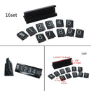 192 Cubes & 16 Bases White on Black Adjustable Sale Price Display Tag Label