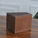 Remote Control Organizer Caddy 3 Slot PU Leather Storage Holder TV Stand Brown