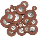 25 Pieces Sax Leather Pads Replacement for Alto Saxophone Saxophone Accessory