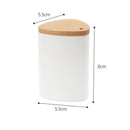 Home Toothpick Holder Desktop Table Dispenser Stand Container with Bamboo Lid