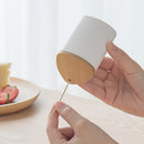 Home Toothpick Holder Desktop Table Dispenser Stand Container with Bamboo Lid