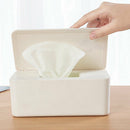 Wet Wipes Dispenser Holder Tissue Storage Box Case with Lid Home Stores White