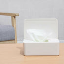 Wet Wipes Dispenser Holder Tissue Storage Box Case with Lid Home Stores White