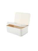 Wet Wipes Dispenser Holder Tissue Storage Box Case with Lid Home Stores White