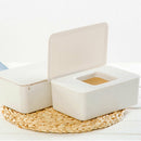 Wet Wipes Dispenser Holder Tissue Storage Box Case with Lid Home Stores White