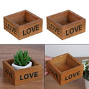 2x Wood Planter Box Garden Yard Landscape Flower Succulent Container Plant