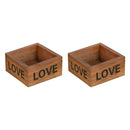 2x Wood Planter Box Garden Yard Landscape Flower Succulent Container Plant