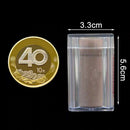 New Plastic Clear Capsule Box Collection Tube Holder Case Storage For 27 MM Coin