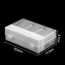 30* 16~46mm Clear Round Plastic Coin Holder Capsule Container Storage Case New