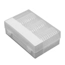 30* 16~46mm Clear Round Plastic Coin Holder Capsule Container Storage Case New