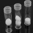10pcs 30mm Plastic Portable Tube Holder Clear Round Cases Coin Storage Box