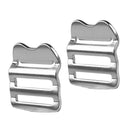 2pcs Shoulder Bag Slider Adjust Buckles Backpack Straps Webbing Aluminum Alloy