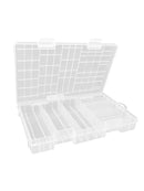Hard Plastic Clear Case Cover Holder 100pcs AA/AAA Battery Storage Box Organizer