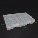 Hard Plastic Clear Case Cover Holder 100pcs AA/AAA Battery Storage Box Organizer