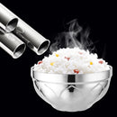 Stainless Steel Double Layer Rice Bowls Metal Insulated Soup Bowl For Kids
