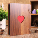 Heart Wooden Photo Album Loose-leaf Baby Growth Memory Record Book Newly
