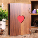 Heart Wooden Photo Album Loose-leaf Baby Growth Memory Record Book Newly