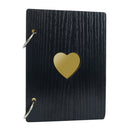 Heart Wooden Photo Album Loose-leaf Baby Growth Memory Record Book Newly