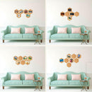 4pcs Hexagon Cork Boards Photo Wall Background Message Boards for Office (Brown)