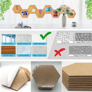4*Cork Pin Message Notice Board Wooden Frame Office Memo School Pinboard New