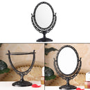 Rotating Cosmetic Princess Double Sided Desktop Makeup Standing Mirror European