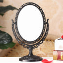 Rotating Cosmetic Princess Double Sided Desktop Makeup Standing Mirror European