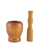 2x/Set Household Wooden Garlic Ginger Grinder Mortar Pestle Grinding Mixing Best