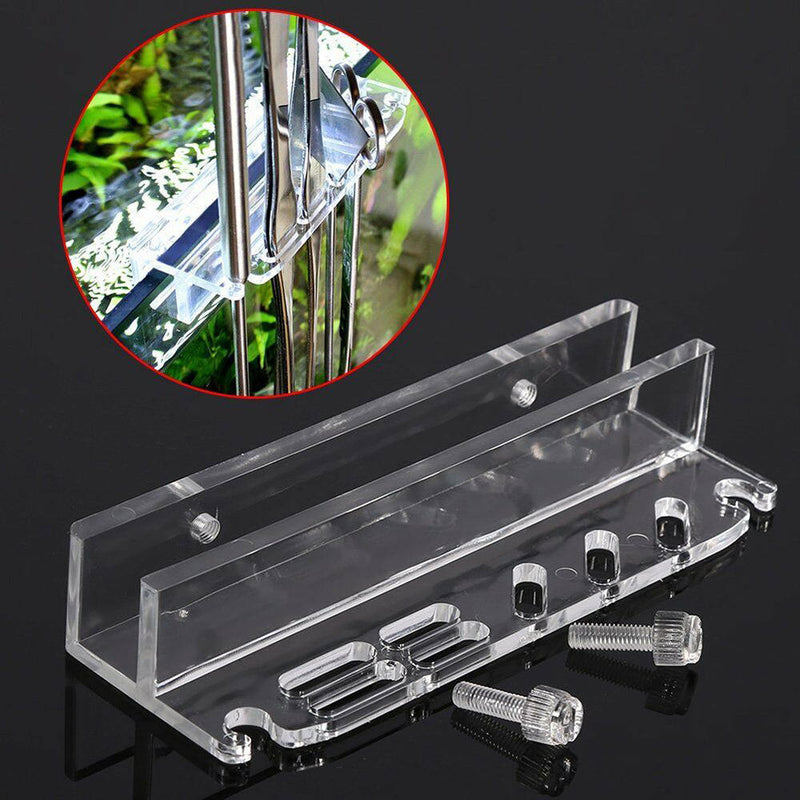Aquarium Tweezers Water Plant Cleaning Cutter Fish Tank Tool Holder Storage Rack