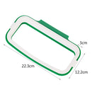 2 * Kitchen Trash Garbage Bag Hanging Rack Rubbish Holder Cupboard Storage Green