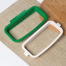 2 * Kitchen Trash Garbage Bag Hanging Rack Rubbish Holder Cupboard Storage Green