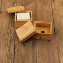 1pcs Natural Bamboo Rack Soap Dish Wooden Case Tray Holder Shower Plate Soap Box