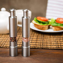 Stainless Steel Thumb Push Salt Pepper Grinder Spice Sauce Mill Grind Stick New
