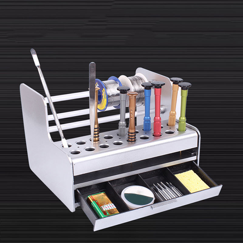 Desktop Tool Box Storage Organizer Rack Screwdriver Tweezer Electronic Component