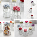 Bird Cage Wedding Party Gift Box Metal Candy Chocolate Flower Table Decoration