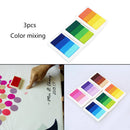 Multi Colour Ink Pad Oil Based For Rubber Stamps Paper Wood Fabric DIY Craft