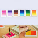 Multi Colour Ink Pad Oil Based For Rubber Stamps Paper Wood Fabric DIY Craft