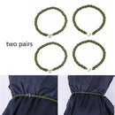 1Pair Trouser Twists Bungee Elastic Leg Ties Army Combat Rubber Band new