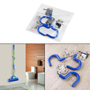 3X Stainless Steel Hook Mop Broom Holder Wall Mounted Handle Hanger Storage Rack