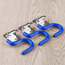 3X Stainless Steel Hook Mop Broom Holder Wall Mounted Handle Hanger Storage Rack